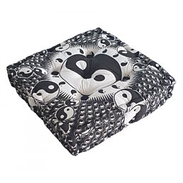 Meditačný podsedák Jin Jang štvorec, 44 x 44 x 9 cm