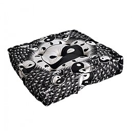 Meditačný podsedák Jin Jang štvorec, 44 x 44 x 9 cm - Náhľad