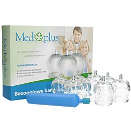 Ohňovzdorné čínske banky, sklenené s ergonomickou pumpičkou (sada 12 kusov)