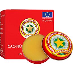 Mentolový masážny krém hrejivý, Golden Star, 3 g