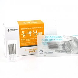Ručné akupunktúrne ihly DONGBANG  – 0,18 x 8 mm, 100 ks