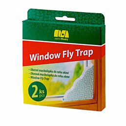Okenná mucholapka do rohu – Diskrétna a účinná ochrana proti hmyzu 2 ks - Náhľad
