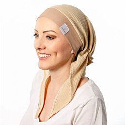 Mušelínová onko šatka po chemoterapii Canaver