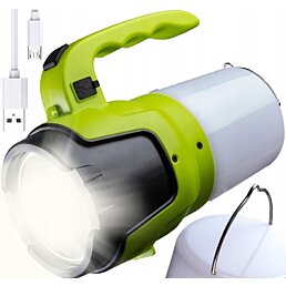 Nabíjateľná LED baterka 2v1, 3W+2W