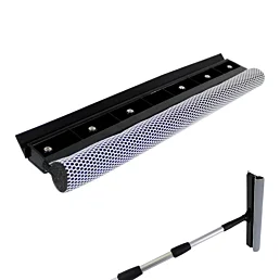 Teleskopická tyč so stierkou na čistenie okien - hliníkové telo, 4 m - Náhľad