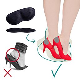 Nalepovacie chrániče päty do obuvi, Soft protection, čierne - Náhľad