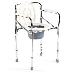 Nepojazdné toaletné WC kreslo s nastaviteľnou výškou FS-894, 43 - 53 cm