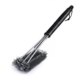Nerezová oceľová kefa na čistenie grilu s drôtenvými štetinami