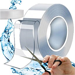 Obojstranná priehľadná NANO páska 5 metrov, šírka 1 cm, hrúbka 1 mm