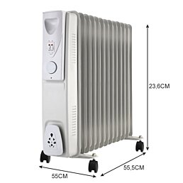 Elektrický  radiátor 3000W Comfort s 13 rebrami - Náhľad