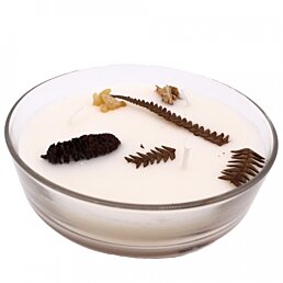 Organická sviečka s tromi knôtmi Balsam Cedarwood, 200 g