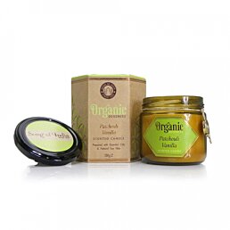 Organická vonná sviečka s viečkom v skle Patchouli Vanilla, 200 g - Náhľad