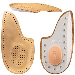 Ortopedické kožené polovložky do obuvi, Leather