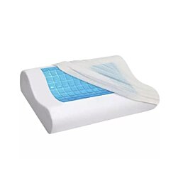 Ortopedický vankúš s pamäťovou penou s chladiacou gélovou výstelkou, 34 x 54 cm