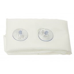 Pánska pláštenka na holenie s prísavkami - biela - Náhľad