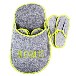 Súprava papúč pre hostí "HOME" v dekoratívnom obale – 4 páry 