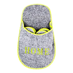 Súprava papúč pre hostí "HOME" v dekoratívnom obale – 4 páry  - Náhľad