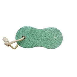 Pemza na odstránenie kože tvarovaná, 9x5 cm, zelené