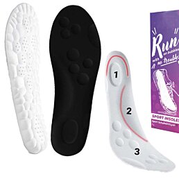 Penové športové tlmiace vložky do topánok super mäkké, čierne