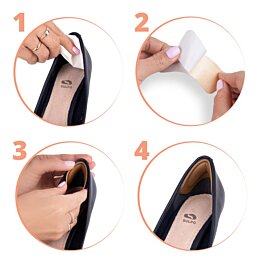 Sada náplastí proti oderu päty - penové, 4 komplety - Náhľad