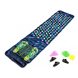 Akupresúrna kamienková masážna podložka - chodník - 135 x 34 cm - Náhľad