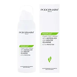 Podopharm Podoflex krémová pena na nohy s mikročasticami striebra a lastovičníkom - 125ml