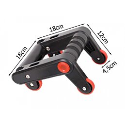 Podpery na kľuky na kolieskach - Náhľad