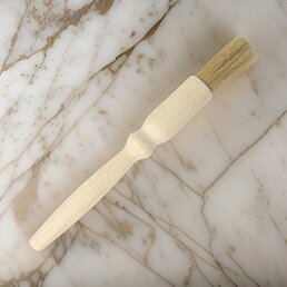 Potravinársky drevený štetec/maslovačka okruhlý, 17 cm - Náhľad