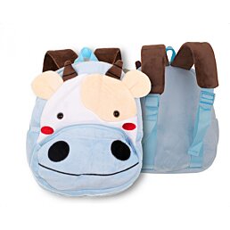 Predškolský batoh KRAVIČKA 24x7,5x18,5 cm, 3 L, plyšový, modrá