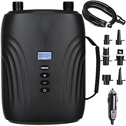 Elektrická pumpa na paddleboard (SUP) – 12V, LCD displej, 6 nadstavcov