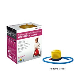 Rehabilitačná lopta pre deti „HOPPER“ s držadlom 50 cm - Náhľad