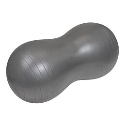 Rehabilitačná a fitness dvoj lopta Pilo-1090, 90 cm x 40 cm, sivá