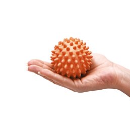 Rehabilitačná lopta s hrotmi na masáž rúk