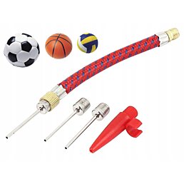 Sada 3 ihiel s hadičkou na nafukovanie lôpt/kolies, Inflating needles