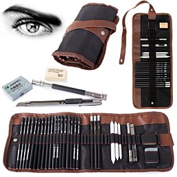 Sada ceruziek na skicovanie a kreslenie Drawing set, 29 ks - Náhľad