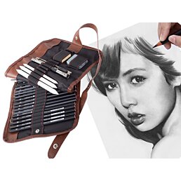 Sada ceruziek na skicovanie a kreslenie Drawing set, 29 ks