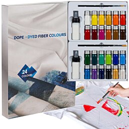 Sada farieb na textil 24 farieb, 180 ml