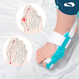 Sada hallux valgus s nastaviteľnou ortézou na deň aj noc, 6 ks - Náhľad