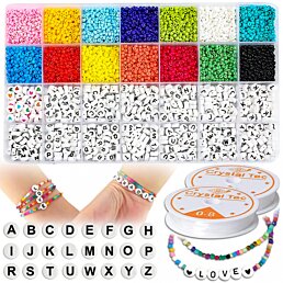 Magická sada korálkov pre kreatívne duše - 4 400 ks, 28 mm