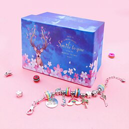 Šperkársky svet – Sada na výrobu náramkov, 107 ks - Náhľad