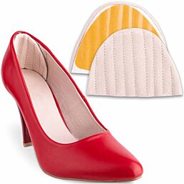 Priedušné samolepiace pätičky do topánok proti otlakom, béžové