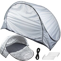 Samorozkladací plážový stan s UV ochranou a zipsom, 195 x 120 x 95 cm