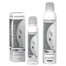 Krémová pena na suchú pokožku Sanamed Mikrosilber / striebro, 150 ml - Náhľad