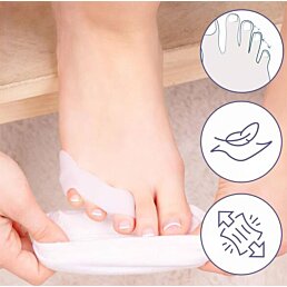 Separátor malíčka na nohe na 3 prsty, 2ks - Náhľad