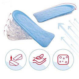 Silikónové podpätky na zvýšenie výšky postavy o 4 cm - 5 prvkov, nastaviteľné