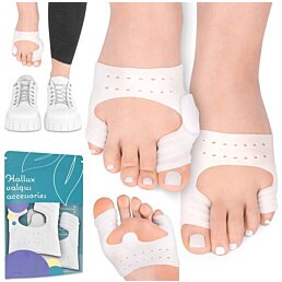 Silikónový ochranný obväz na haluxi, kurie oká a pľuzgiere, 1 pár (2ks)