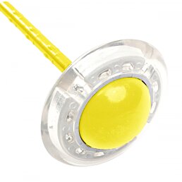 Skákacia LED svietiaca Hula Hoop na nohu, ruku, žltá - Náhľad