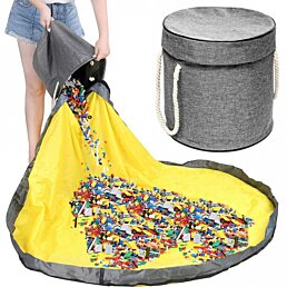 Skladací kôš na hračky s hracou podložkou 2 v 1 Blackbird