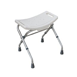 Skladacia sprchová stolička - 50 cm, hliníková