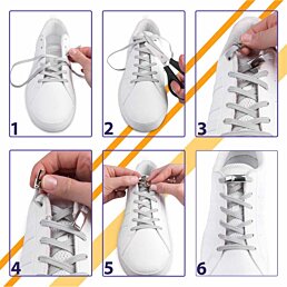 Šnúrky bez viazania s magnetickou dúhovou prackou - Náhľad